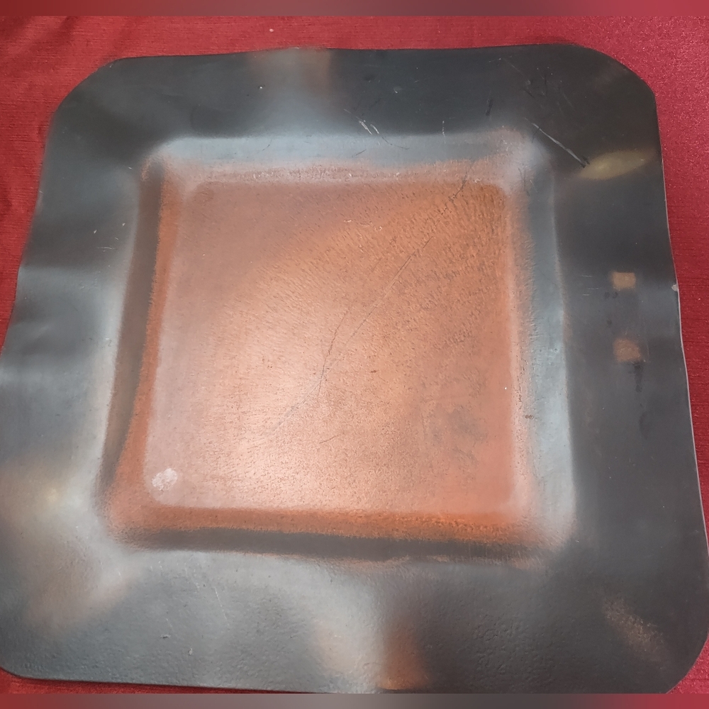 Jan Barboglio Cast Iron Rustic Serving Tray 14” X 14”.